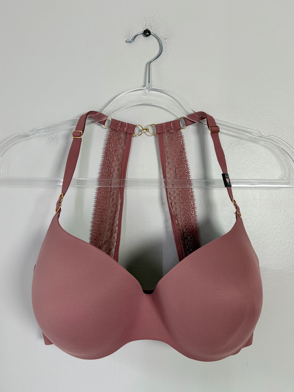 Victoria's Secret Mauve Pink Racerback Molded T-Shirt Bra
